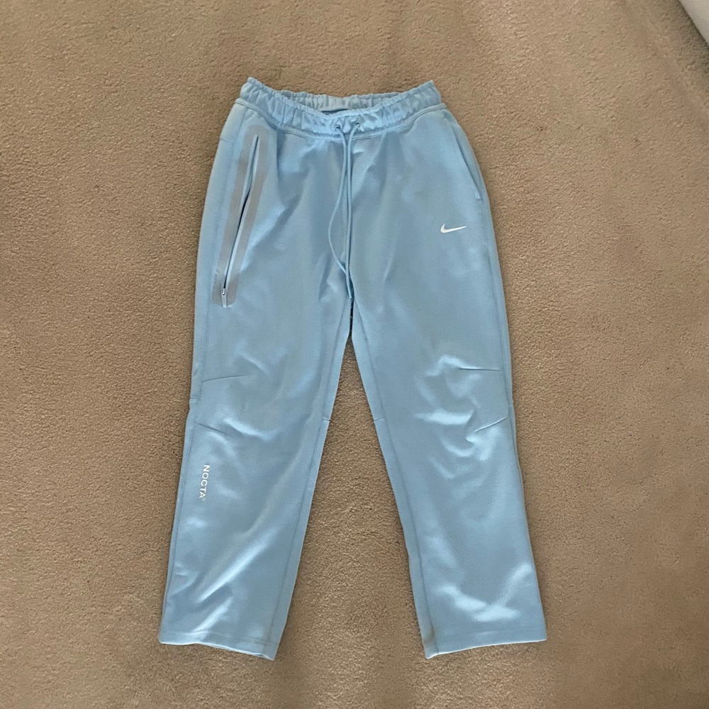 New Baby Blue Nocta Nike Tech Sweatpants